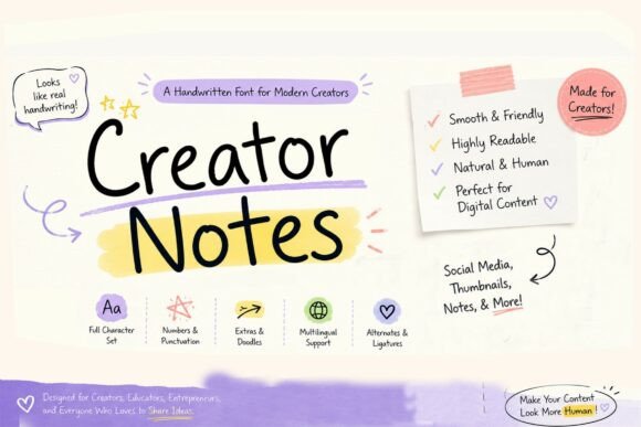 Creator Notes Font: Elevating Small Business Branding