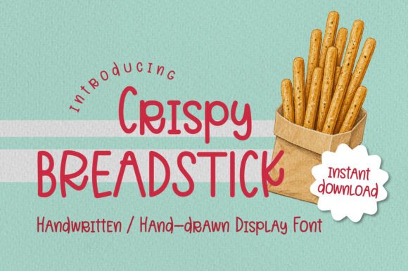 Crispy Breadstick Font: A Handwritten Typeface for Authentic Branding