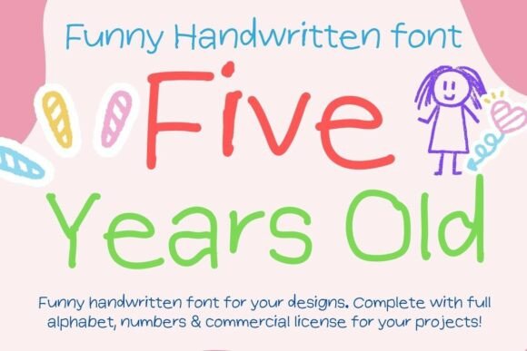Five Years Old Font: Playful Type for Digital Campaigns