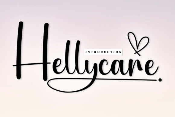 Hellycare Font: Sweet Handwritten Script for Crafters