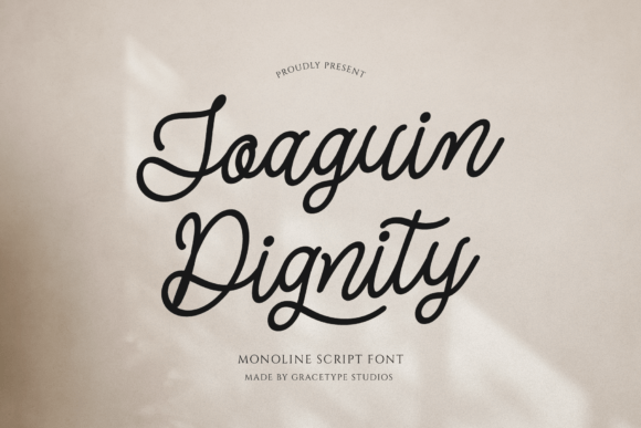 Joaquin Dignity Font Review: Refined Script for Branding