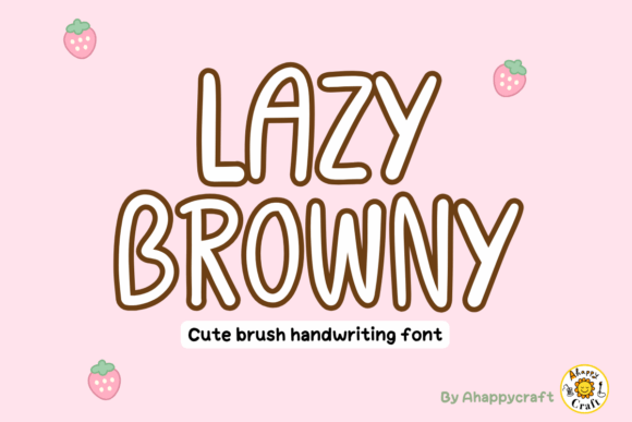 Lazy Browny Font: Cozy Typography for Editorial Design