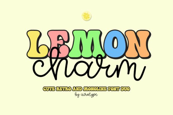 Lemon Charm Font: Adding Retro Joy to Editorial Layouts