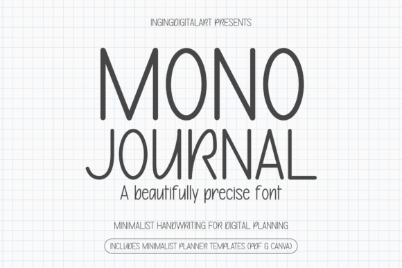 Mono Journal Font: Precision Handwriting for Web Design