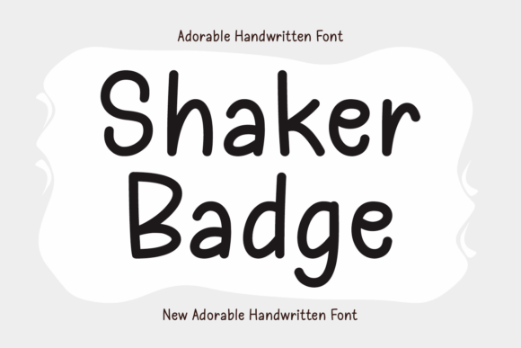 Shaker Badge Font: Warm Branding for Small Business
