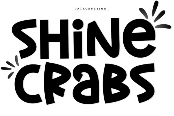 Shine Crabs Font for Handmade Labels and Crafts