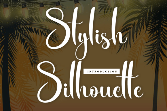 Stylish Silhouette Font for Handmade Products