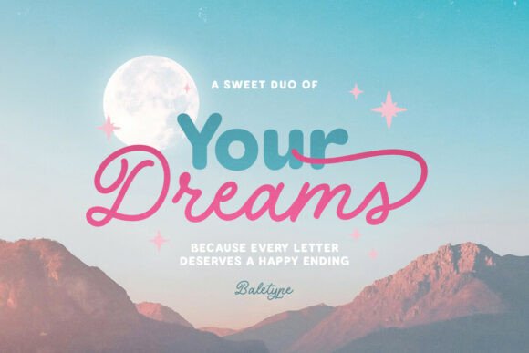 Your Dreams Font: A Retro Typeface for Branding